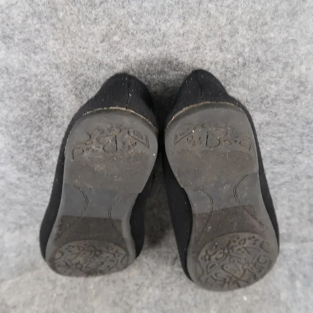 Simply Petals Shoes Kids 1 Ballet Flats Slip On Black Classic Round Toe Girls
